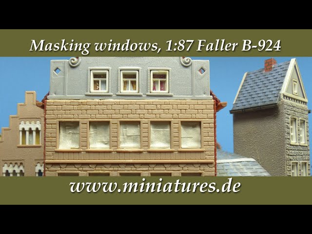 Masking Windows for Airbrush Work, 1:87 Faller B-924
