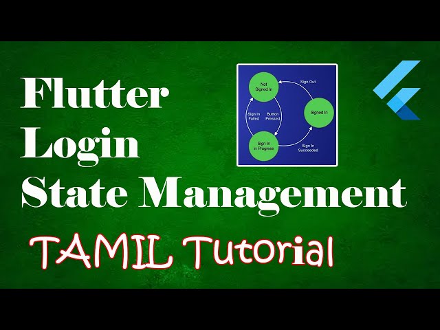 Flutter Login State Management: How to Maintain User Login State Tamil Tutorial | Dilip Coder"