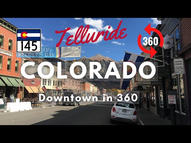 Downtown Telluride, Colorado Scenic Drive 360°