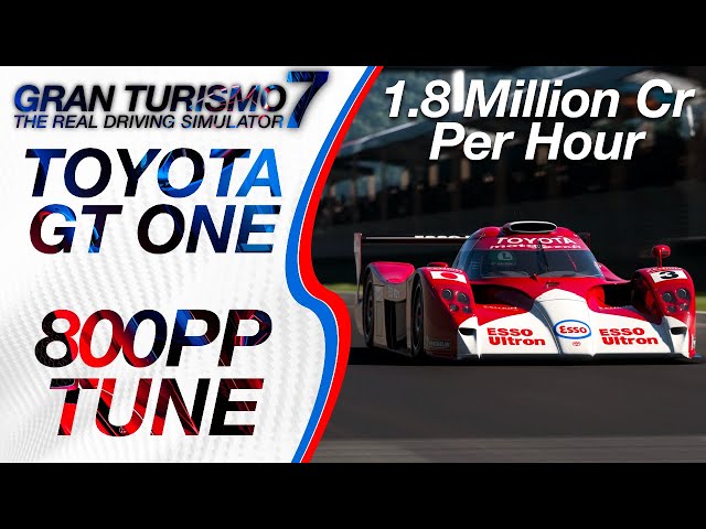 GT7 Fastest Toyota GT One 800pp Tune - (Gran Turismo 7 WTC800 Sardegna Toyota GT-One Setup)