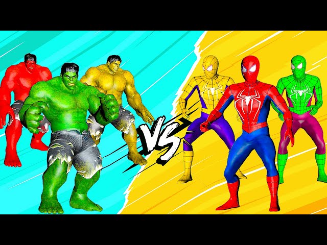 HULK, RED HULK, GOLDEN  HULK VS TEAM SPIDER-MAN (She-Hulk Episode 3)
