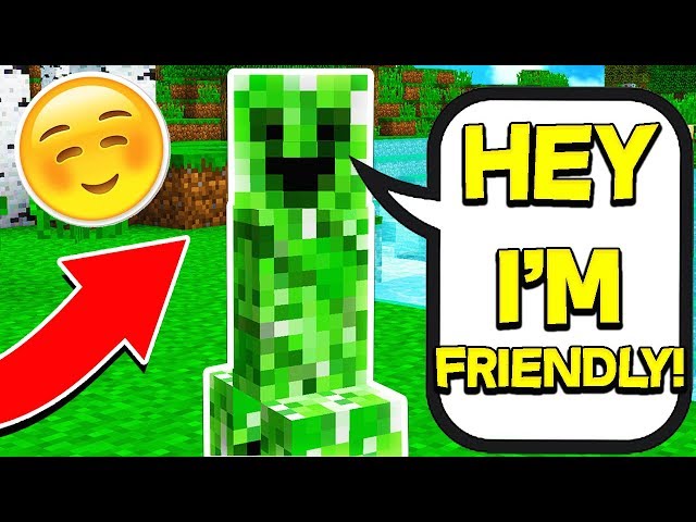 FINDING THE ONLY FRIENDLY CREEPER IN MINECRAFT!