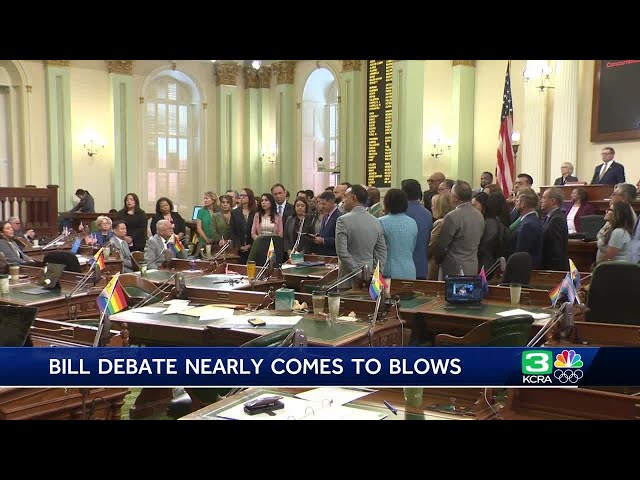 California transgender student bill debate nearly comes to blows
