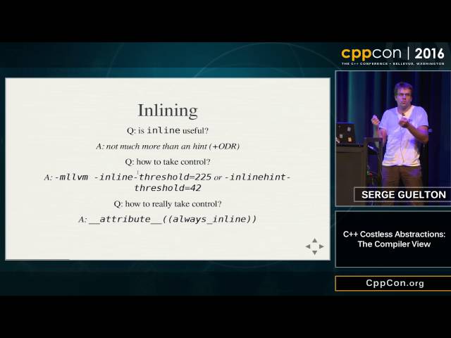 CppCon 2016: Serge Guelton “C++ Costless Abstractions: the compiler view"