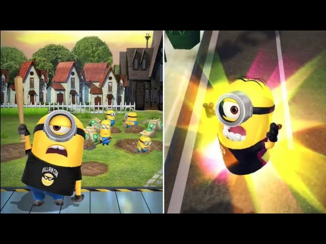 Minion Rush Special Mission "Green Sculptures" by Villain-Fan Stuart Minion at Residential Area