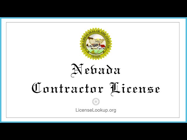 Nevada Contractor License - What You need to get started #license #Nevada