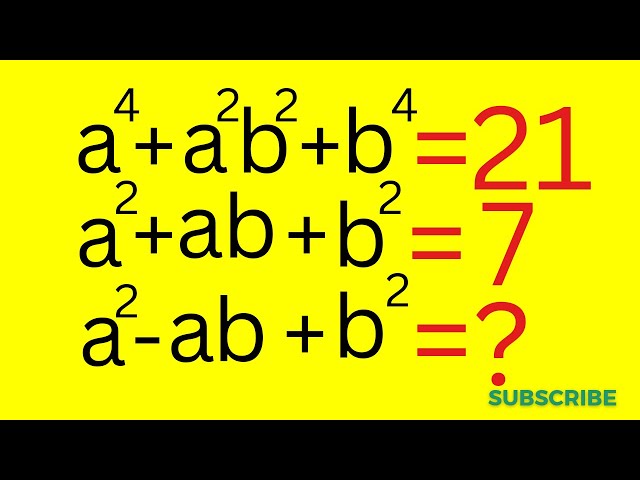 A Nice Algebra Math Problem | Can You Solve This?