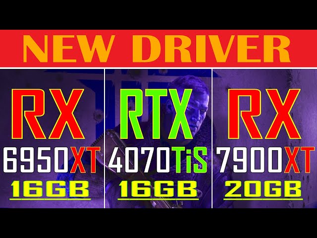 RX 6950XT vs RTX 4070Ti SUPER vs RX 7900XT || NEW DRIVER || PC GAMES TEST ||