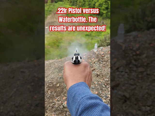 shtf .22lr Walther P22CA for survival versus waterbottle. The results are shocking!