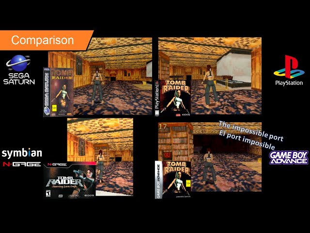 Tomb Raider (Saturn vs PS1 vs N-gage vs GBA) comparison