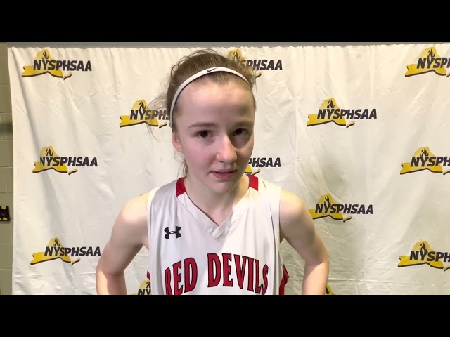 Hammond Central’s Landree Kenyon talks about the team’s Class D State Semifinal win. NYSPHSAA