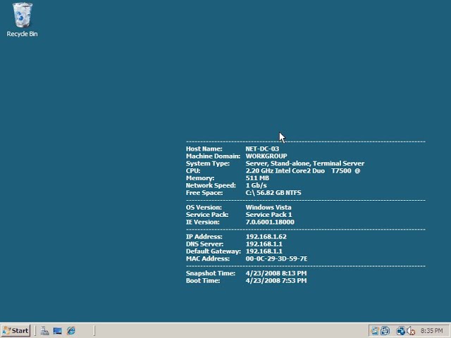 BgInfo | Server details on desktop background by GPO