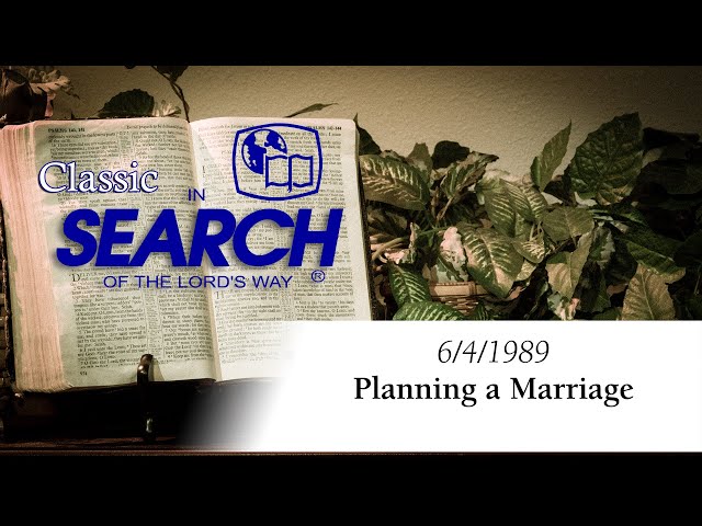 "Planning a Marriage"