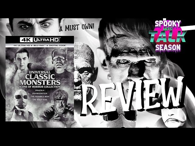 UNIVERSAL CLASSIC MONSTERS - ICONS OF HORROR COLLECTION 4K BLU RAY REVIEW - A Must own!