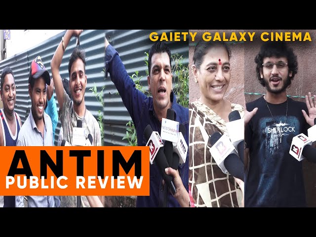 Salman Bhai Ko Koi Takkar Nai De Sakta | ANTIM HONEST |  Public Review Gaiety Galaxy |