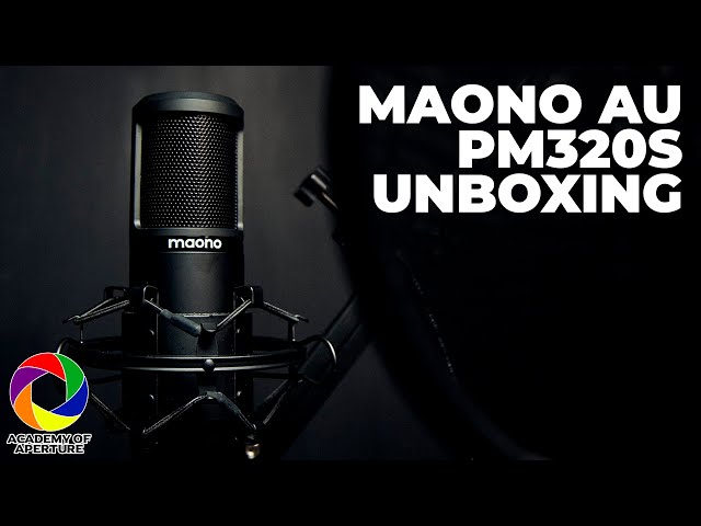 MAONO AU PM320S XLR condenser microphone kit unboxing and review 🎙