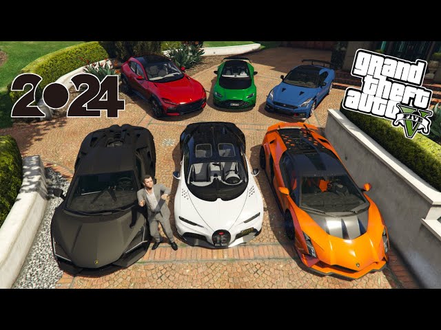 GTA 5 - Stealing Luxury 2024 Cars With Michael | (GTA V Real Life Cars #79)