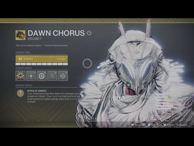 Dawn Chorus Solar Warlock Build