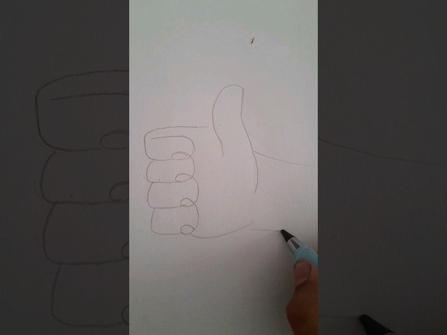 easy drawing hack thumb 👍  #art hack 😱😱