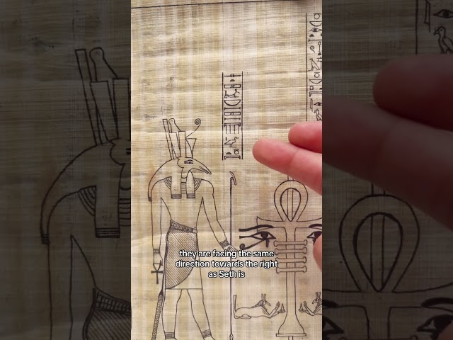 Seth Hymn on Papyrus Paper - Description and Translation - Ancient Egyptian Art Comission