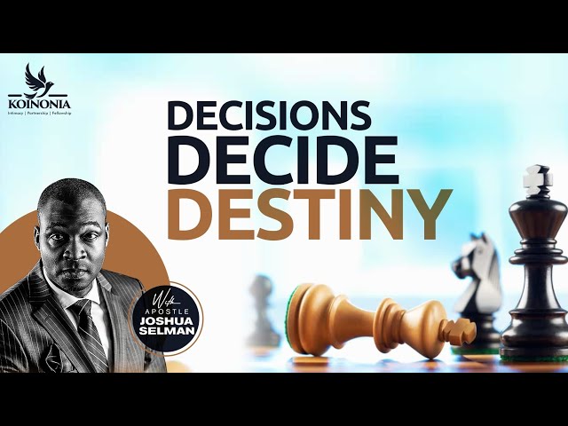 DECISIONS DECIDE DESTINY ||RCCG INT’L YOUTH CONVENTION 2022 ||RCCG REDEMPTION CAMP ||APOSTLE SELMAN