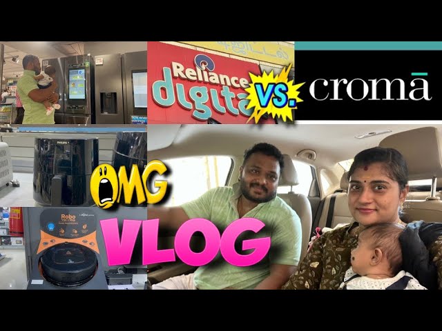 Philips Air Fryer shopping vlog| Reliance digital vs croma | home appliances |Asvi world |in tamil