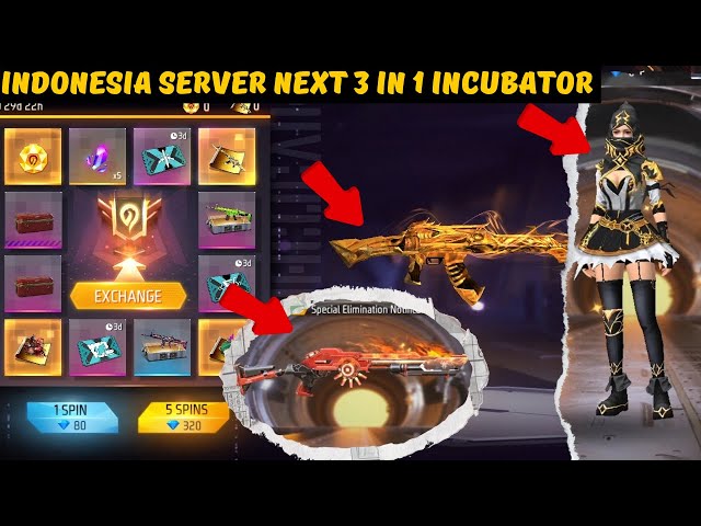 Indonesia Server Next Incubator & New Mystery Shop 🔥 ff indonesia server new event today 🎯