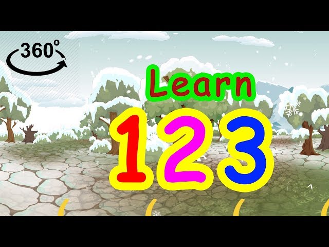 Let learn Basic Numbers for Kids in Virtual Reality 360 video - Hoạt Hình VR 360 độ cho bé