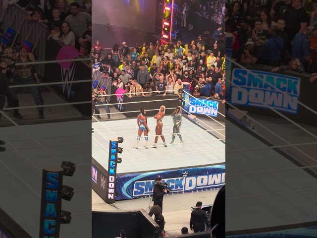 Jade Cargill Helps Naomi & Bianca Belair WWE Smackdown 3/29/2024 live non televised off air #shorts