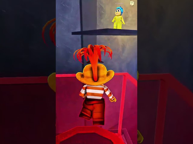 Joy plays with Anxiety Inside Out 2 Escape Obby ✨ #roblox #insideout #insideout2 #obby #shorts