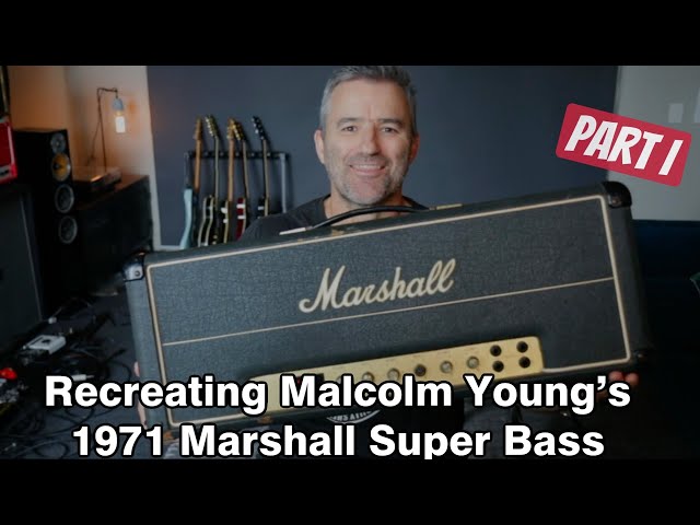 Recreating Malcolm Young's 1971 Marshall Super Bass - PART 1