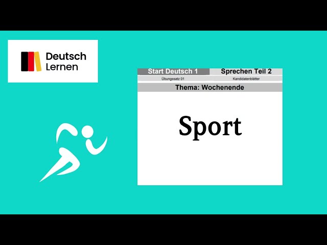 Start Deutsch 1 Goethe Zertifikat Sprechen Teil 2 Thema Wochenende