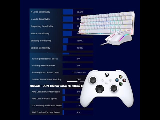 Finding the best Fortnite controller and keyboard and mouse settings!