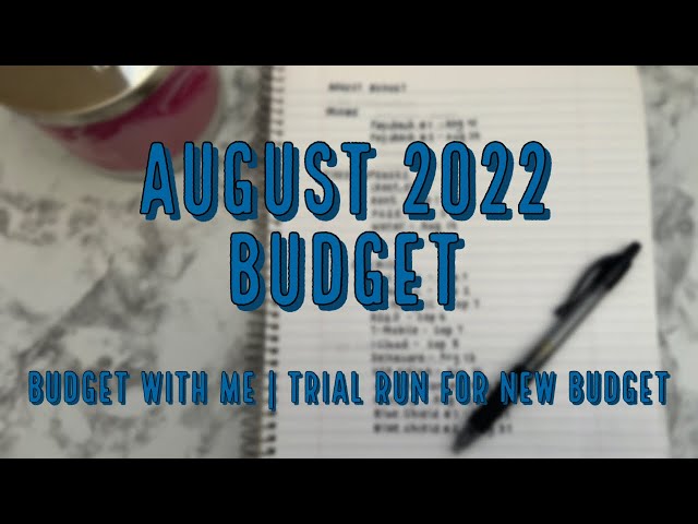 Budget With Me | August 2022 Monthly Budget | Paycheck Budgeter