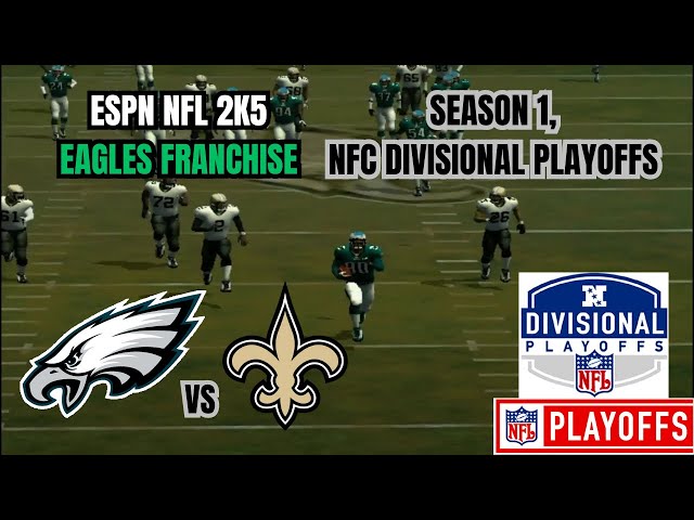 ESPN NFL 2K5 Eagles Franchise Ep 13 | S1; NFC Divisional Round vs Saints