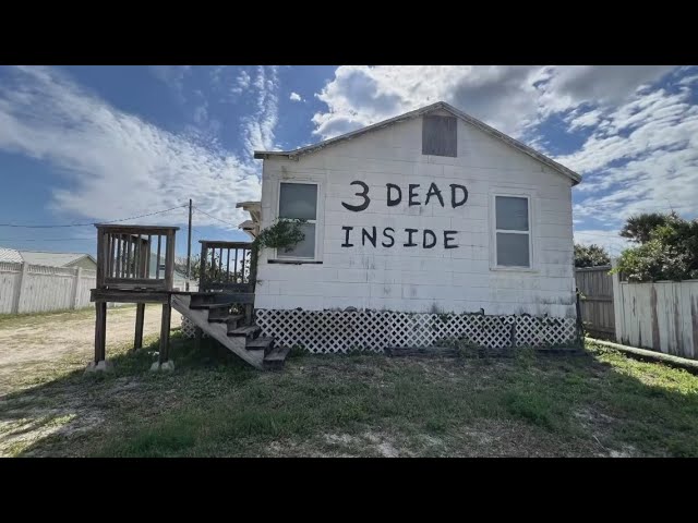 '3 Dead Inside' painted on Vilano Beach house is part of movie set