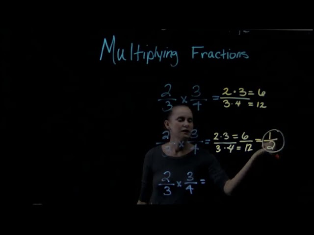LightBoard Instruction Video:  Multiplying Fractions