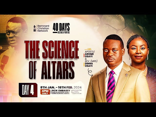 APOSTLE AROME OSAYI || 40 DAYS FASTING AND PRAYER || THE SCIENCE OF ALTARS || DAY 4 || 11TH JAN 2024