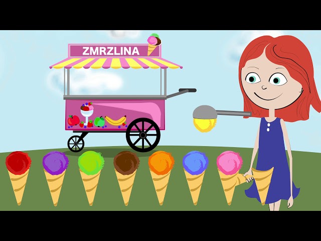 Zmrzlina - učíme sa farby a počítať čísla (pre deti po slovensky) - Ice Cream