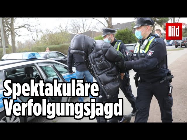 Raser-Pärchen in Hamburg gestoppt: Polizei schießt auf Auto