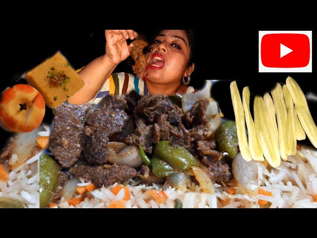 Live Eating Show | Eating Fried Rice And Beef Chili Live | #mukbang | #eating | @Mikasastha