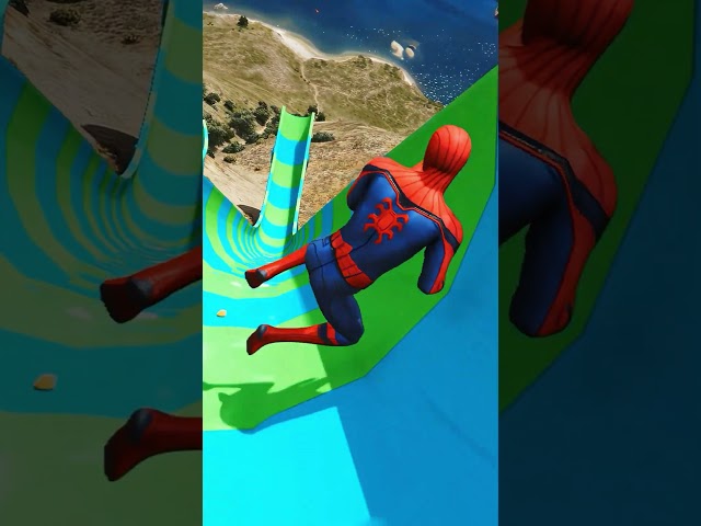 GTA 5 Water Ragdolls | SPIDERMAN Jumps/Fails ep.24 (Euphoria Physics) #spiderman #euphoriaphysics