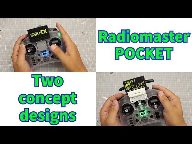 Two concept designs for Radiomaster POCKET