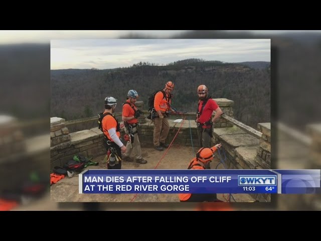 Man falls off cliff