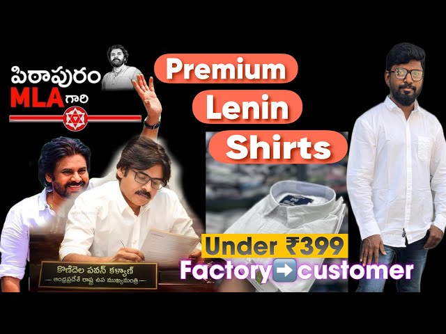 Premium  orginal Lenin white shirts|Deputy CM gari white shirts |Offer price|pawankalyan|