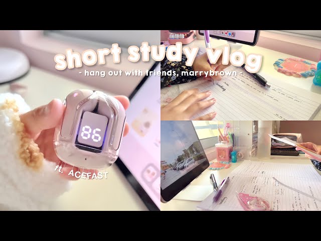 short study vlog 📓 ft. ACEFAST || Malaysia (aesthetic vlog)