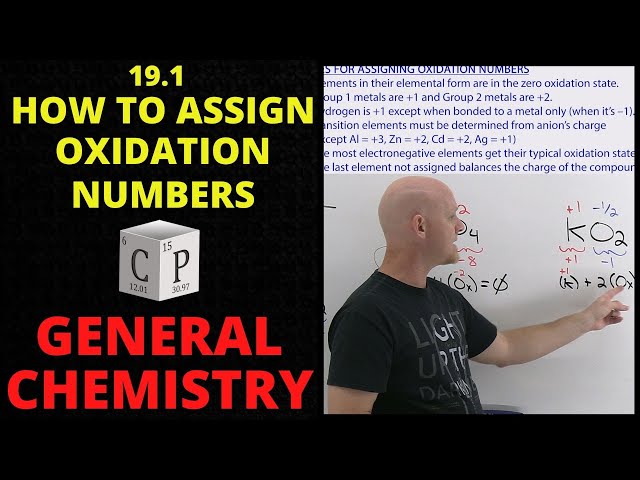 19.1 How to Assign Oxidation Numbers | General Chemistry