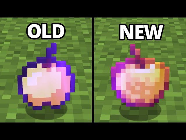old vs new item textures