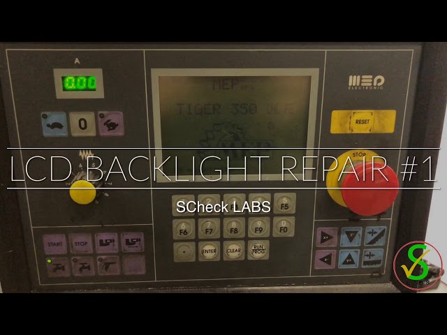 RV1:E1 - LCD Backlight Repair #1 - Citizen G1120L on  MEP Tiger 350 CNC Coldsaw