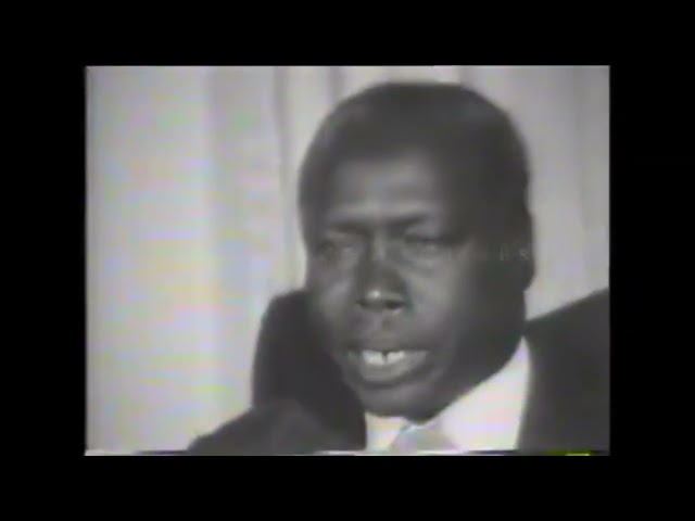 Moi speaks after the coup